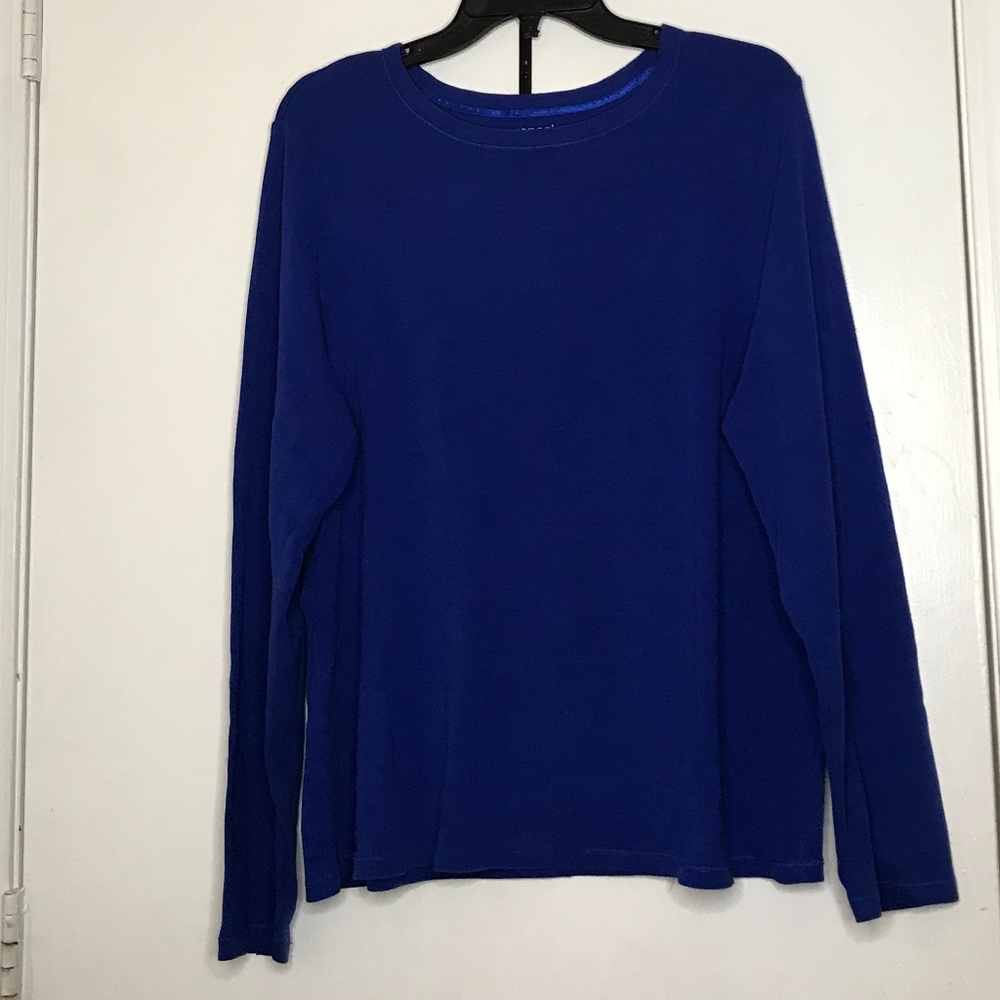 Royal blue layer-able sweater